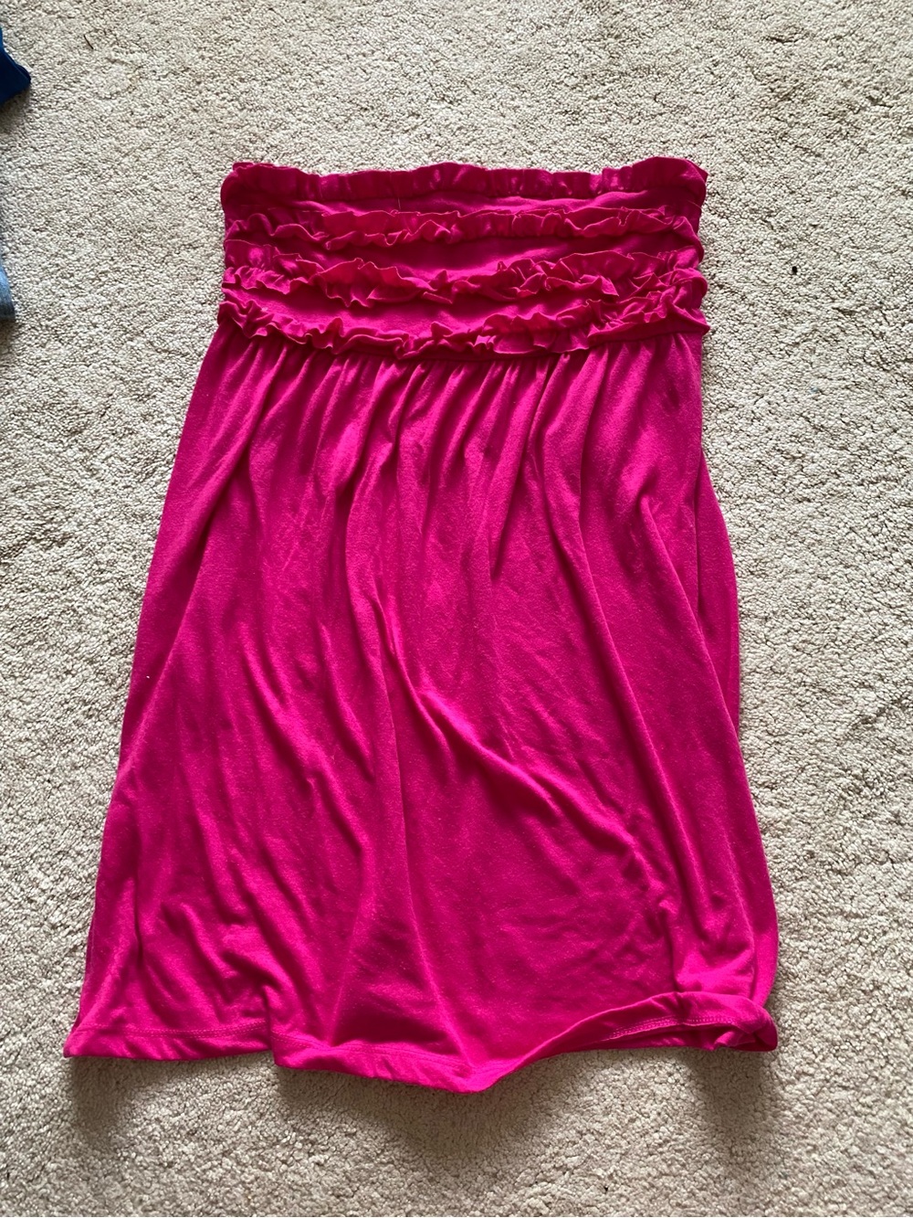 Girls Strapless Ruffle SwimSuit Cover up